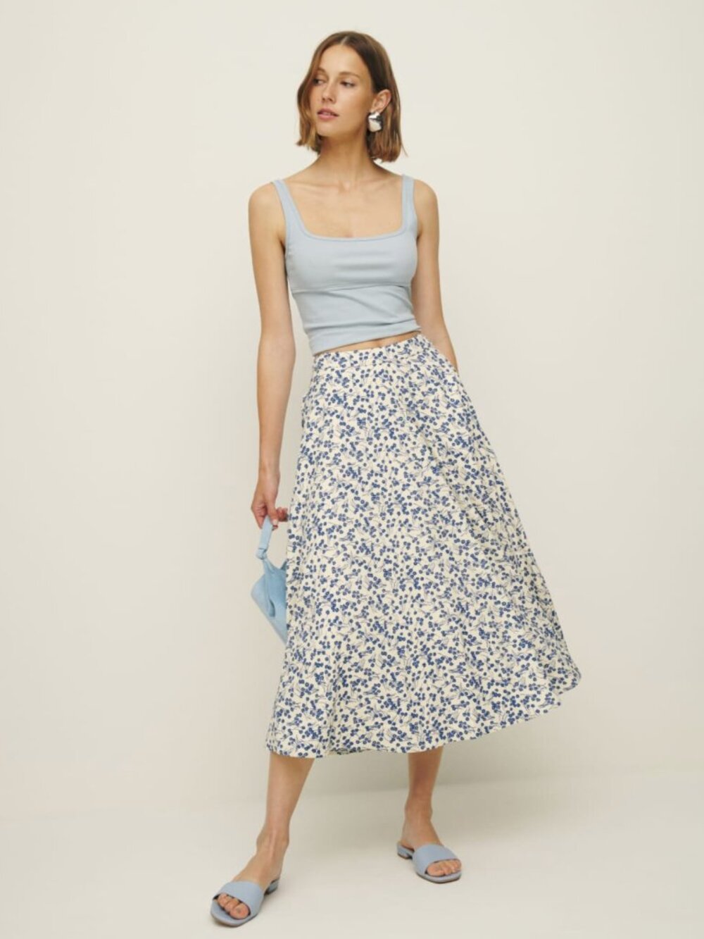 Reformation Maia Skirt Ivory - Size 2